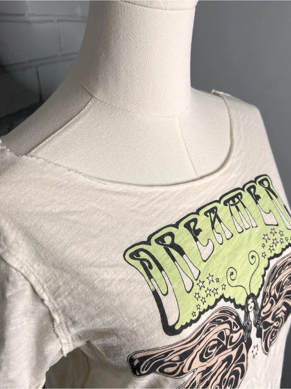 Sun Keep x Anthropologie Dreamer Raw Edge Trim Graphic Tee - Picture 5 of 12